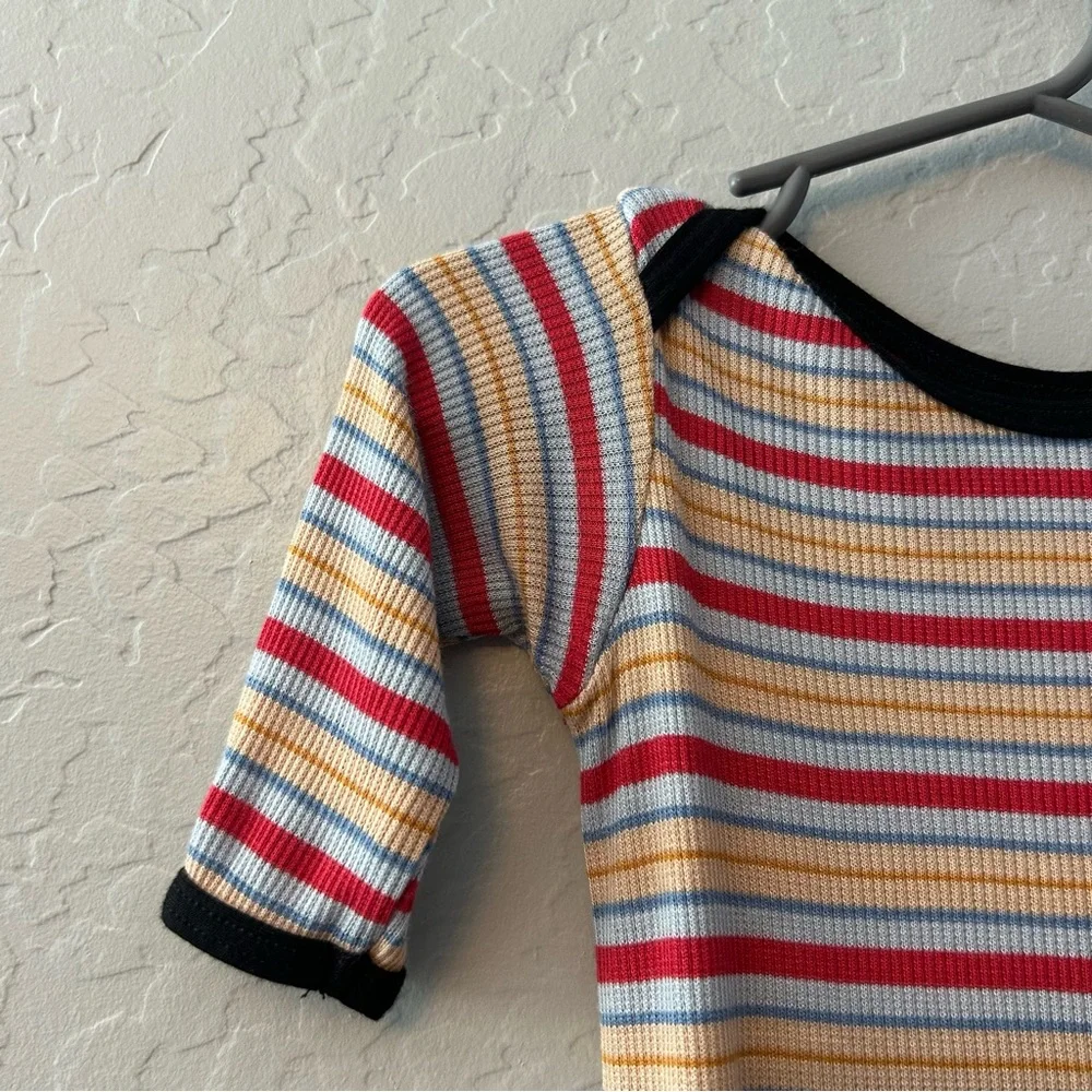 Cozys striped ribbed